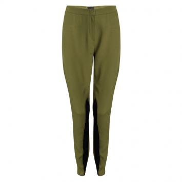 Pre Owned Emporio Armani Green Paneled Trousers M