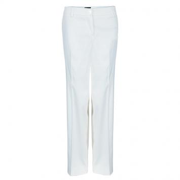 Pre Owned Emporio Armani White Trousers L