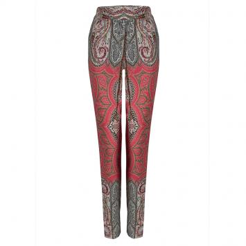Pre Owned Etro Multicolor Paisley Printed Trousers L