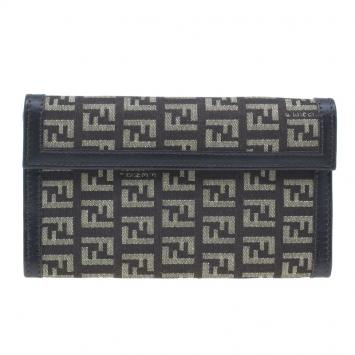Pre Owned Fendi Brown Zucchino Canvas Agenda