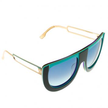Pre Owned Fendi Turquoise  FS5198 449 Sunglasses