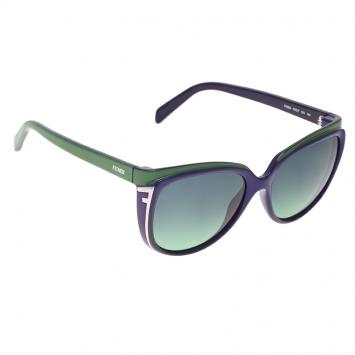 Pre Owned Fendi Two Tone FS5283 Cat Eye Sunglasses