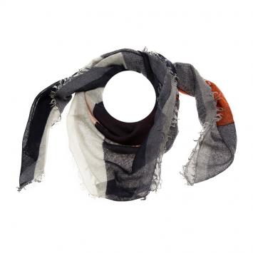 Pre Owned Fendi Multicolor Large Monster Eyes Print Scarf
