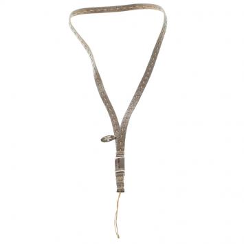 Pre Owned Fendi Bronze Leather Selleria Phone Strap