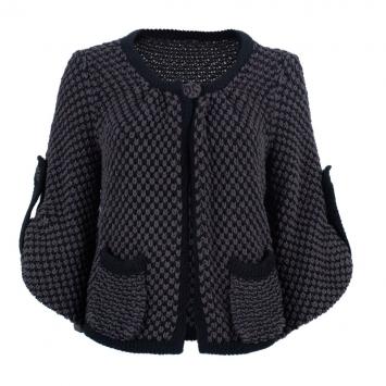 Pre Owned Fendi Wool Knit Long Button Down Cardigan M