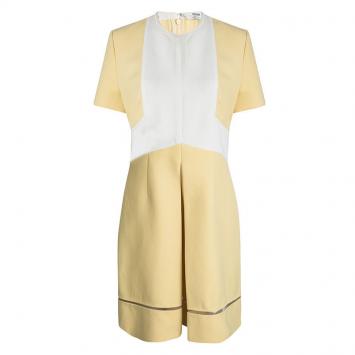 Pre Owned Fendi Two Tone Short Sleeve Mini Dress M