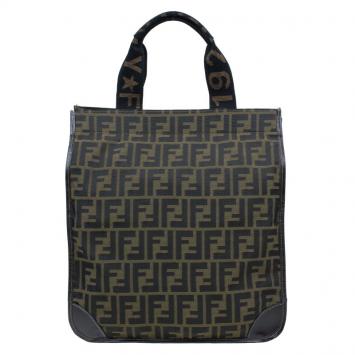Pre Owned Fendi Zucca Tote Shopping Bag