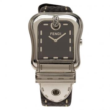 Pre Owned Fendi Black Stainless Steel B. Fendi Women's Wristwatch 32MM