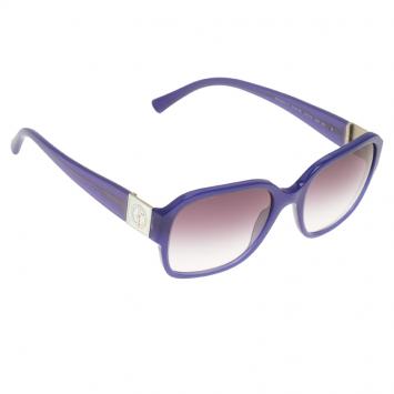 Pre Owned Giorgio Armani Blue 8022 Square Sunglasses