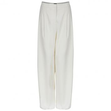 Pre Owned Giorgio Armani White Flared Pants M