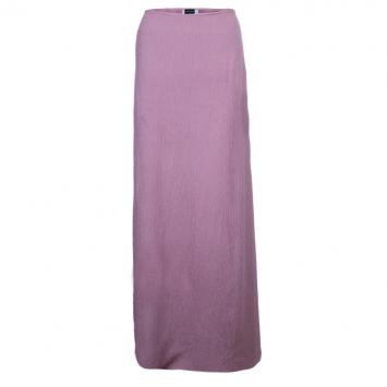 Pre Owned Giorgio Armani Lavender Crepe Maxi Skirt L