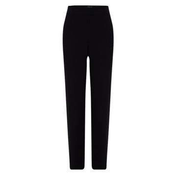 Pre Owned Giorgio Armani Black High Waist Wide Leg Trousers L