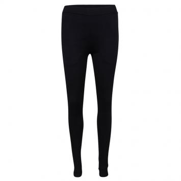 Pre Owned Givenchy Black Cotton Jersey Zip Detail Leggings M