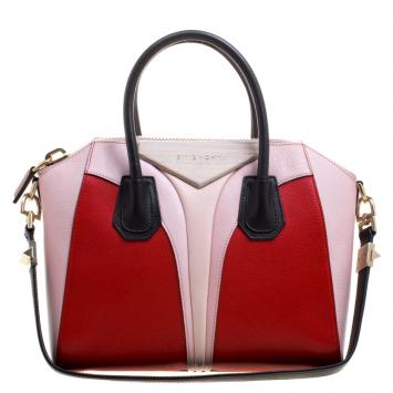 Pre Owned Givenchy Multicolor Leather Small Architect Antigona Satchel