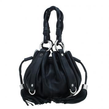 Pre Owned Givenchy Black Leather Small Pumpkin Bag