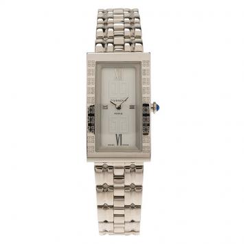 Pre Owned Givenchy White Stainless Steel Apsaras Women's Wristwatch 21MM