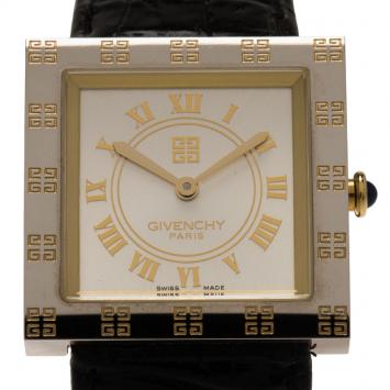 Pre Owned Givenchy Silver Stainless Steel Apsaras Women's Wristwatch 27MM
