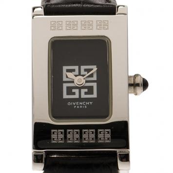 Pre Owned Givenchy Black Stainless Steel Classic Women's Wristwatch 18MM