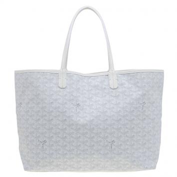 Pre Owned Goyard White Coated Canvas Saint Louis Tote