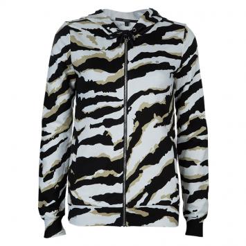 Pre Owned Gucci Multicolor Animal Print Hoodie S