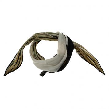 مملوكة مسبقًا Gucci Mutlicolor Printed Silk Neck/ Head Scarf 