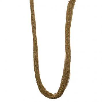 Pre Owned Gucci Bamboo and Chains Gold Tone Long Necklace