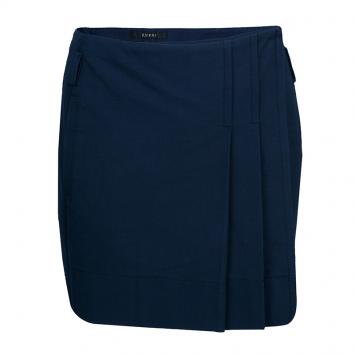 Pre Owned Gucci Navy Blue Pleated Mini Skirt S