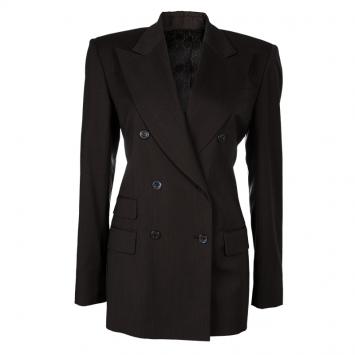 Pre Owned Gucci Grey/Brown Tailored Blazer M