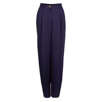 Pre Owned Gucci Purple Wide Leg Trousers M