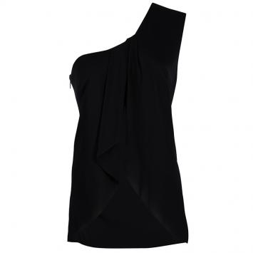 Pre Owned Gucci Black One Shoulder Top L