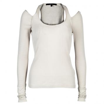 Pre Owned Gucci Beige Long Sleeve Top S