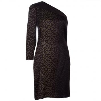 Pre Owned Gucci Green One Shoulder Dress M