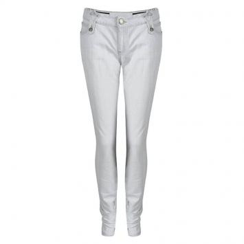 Pre Owned Gucci Light Washed Grey Denim Skinny Jeans M