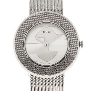 Pre Owned Gucci Silver Stainless Steel U Play Women's Wristwatch 35MM