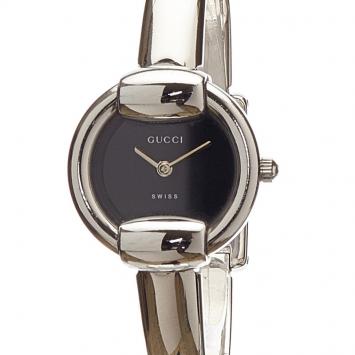 Pre Owned Gucci Black Stainless Steel 1400L Women's Wristwatch 12MM
