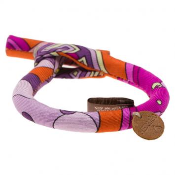 Pre Owned Hermes Petit H Silk Bracelet