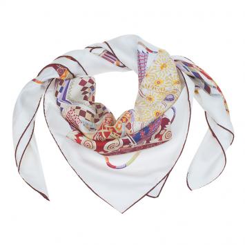 Pre Owned Hermes Multicolor Silk Voyage En Etoffes Square Scarf