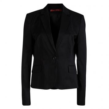 Pre Owned Hugo by Hugo Boss Black Notched Collar Afiraly Blazer M