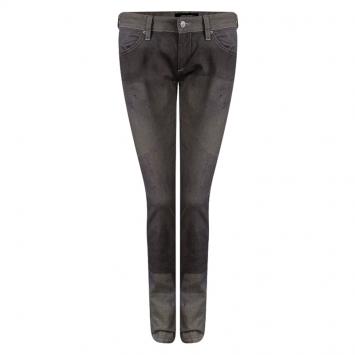 Pre Owned Isabel Marant Grey Printed Low Rise Skinny Viktor Jeans M