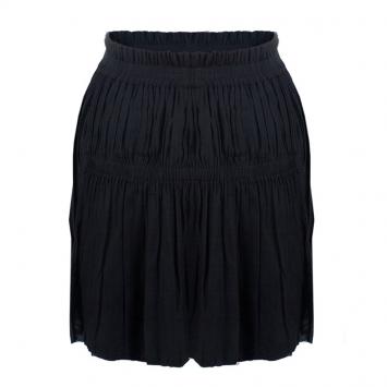 Pre Owned Isabel Marant Black Gathered Skirt S