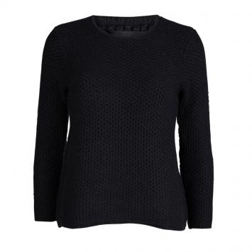 Pre Owned Isabel Marant Black Chunky Knit Long Sleeve Sweater S