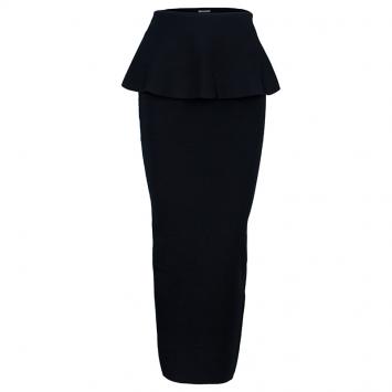 Pre Owned Issa Edith Peplum Maxi Skirt XS