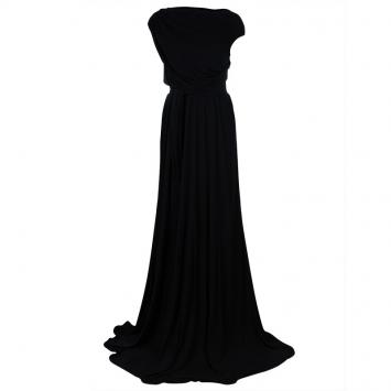 Pre Owned Issa London Black Backless Gown M