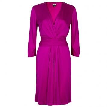Pre Owned Issa London Pink Draped Dress M
