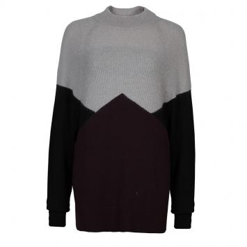 Pre Owned Jason Wu Color Block Knit Sweater L