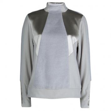 Pre Owned Jason Wu Pastel Grey Wool Jacket M