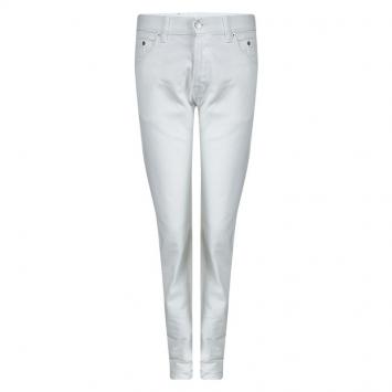 Pre Owned Jil Sander White Denim Boot Cut Jeans M