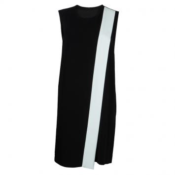 Pre Owned Joseph Monochrome Colorblock Sleeveless Dress L