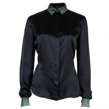 Pre Owned Just Cavalli Embellished Collar Shirt S