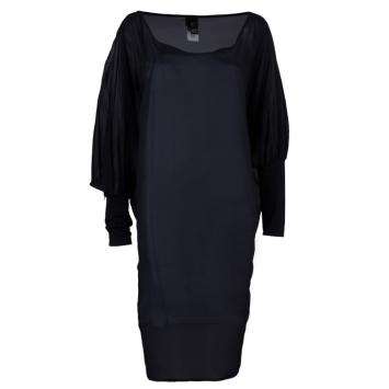 Pre Owned Just Cavalli Sheer Black Dress L